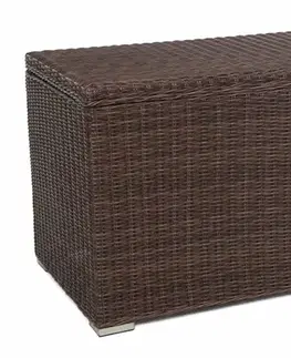 Zahradní úložný box polyratan 1037 l