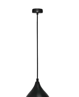 Závěsná lampa Ystad 170mm LEDEA E27 40W kovová černá