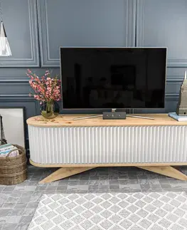 TV stolek Stor - Sapphire, White