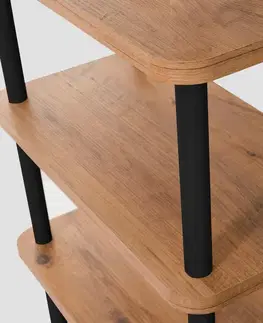 Regál Zen Black and Atlantic Pine