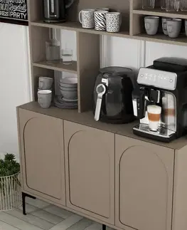 Coffee Bar Cabinet Lyon 120 - Atlas, Black