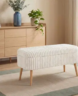Lavice s úložným prostorem OSLO LINEN TOSCANO