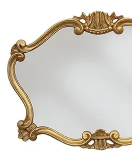 Estila Luxusní nástěnné barokní zrcadlo Emociones se zlatým ozdobným rámem 91cm