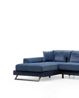 Rohová sedací souprava Frido Left (Chl+3R) - Navy Blue