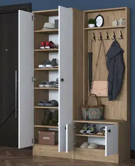 Předsíňová sestava Pone White and Walnut II