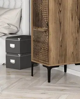 Šatní skříň Kumsal P - Walnut