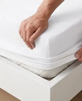 4Home Jersey prostěradlo MAKO bílá, 140–160 x 200 cm