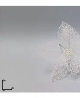 PROHOME - Květ zápich 26cm bílý