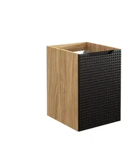ArtCom Závěsná skříňka do koupelny LUXOR Black 81-40-1D | 40 cm