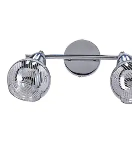 Stropní lampa Virginia s chromovým páskem, e14, zrcadlové stínidlo
