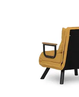 Rozkládací křeslo Sando Single - Mustard