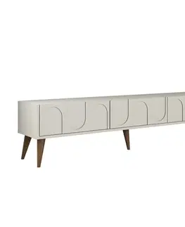 TV stolek Lyon 44 - Cream, Walnut