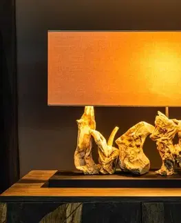 Estila Stylová a designová široká stolní lampa Alaska 54cm