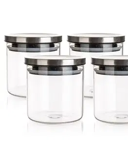Dóza skleněná FREIA 650 ml, s víčkem, 0,65 l