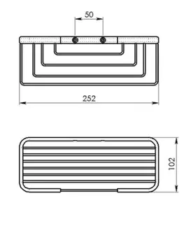 Gedy SMART police, 252x86x102mm, bílá 2419-02