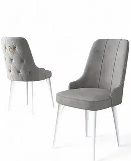 Sada židlí (2 kusy) Newa - Grey, White