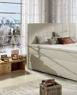 Artelta Manželská postel BOLERO Boxspring | 180 x 200 cm Bolero barva: Soro 76, Bolero rozměr: 180x200 cm