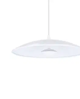 Závěsná lampa bílá LED 34cm Lund Ledea