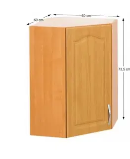 Horní skříňka rohová LORA MDF NEW KLASIK W60/60 Tempo Kondela