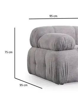 Dvoumístná pohovka Petite 2 - Light Grey