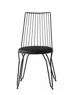 Sada jídelních židlí Ada Black and Black, 2 ks