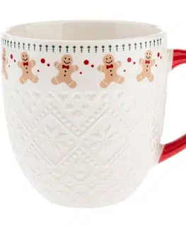 Porcelánový hrnek Pletený perníček 630 ml