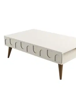 Konferenční stolek Lyon 34 - Cream, Walnut