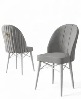 Sada židlí (6 kusů) Ritim - Grey, White