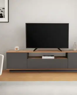 TV stolek Veramont - Anthracite, Atlantic Pine