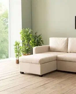 Rohová rozkládací pohovka Kado - Cream