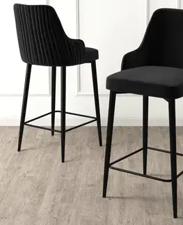 Bar Stool Set (2 Pieces) Enox - Black