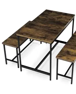 Jídelní set s 2 lavicemi AUT-G1175
