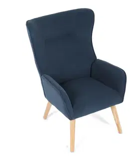 Křeslo ušák BLUE2, modrá