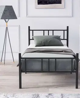 Rám jednolůžkové postele Akın - Black 90x200