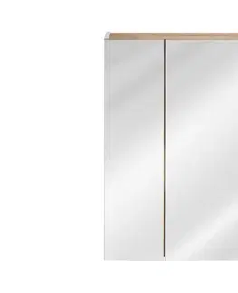 ArtCom Zrcadlová skříňka CAPRI Oak 843 | 80 cm Capri | dub zlatý: Horní zrcadlová skříňka 842 - 60 cm