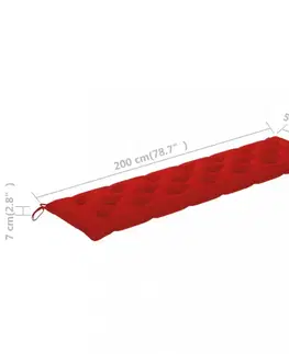Zahradní poduška 200 cm Dekorhome