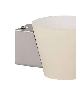 Nástěnná lampa bílá kuželová skleněná lampa 40W G9 Simonet
