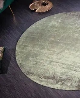 Estila Vintage kruhový koberec Adassil s vypraným efektem 150cm