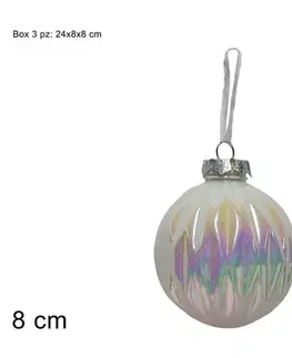 PROHOME - Ozdoba vánoční 8cm sada 3ks