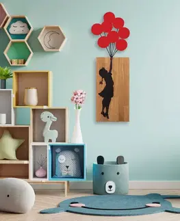 Dekorativní dřevěný doplněk na zeď Banksy - 17