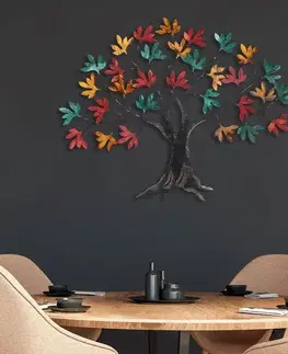 Dekorativní kovový doplněk na zeď Yggdrasil