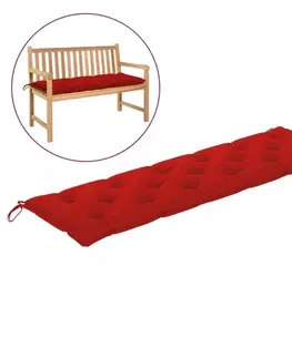 Voděodolná poduška na zahradní lavici 180 cm Dekorhome