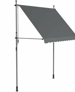 Balkónová markýza Apollo 300 cm, šedá, 300 cm