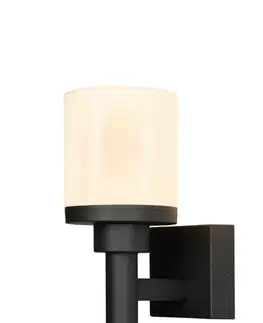 Zahradní lampa Saponia nástěnná lampa 17,8x25cm černá 12W LED IP65