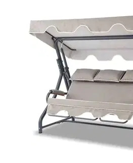 Garden Triple Swing Chair Salvia - Anthracite, Grey