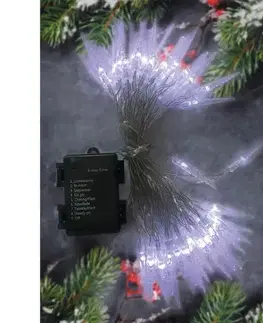 Solight Světelný venkovní řetěz s 50 LED akrylátovými rampouchy, 7,5 m