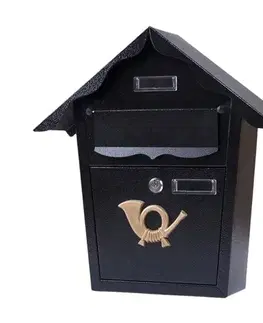 Poštovní ocelová schránka Raven, antracitová