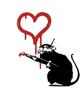 Dekorativní kovový doplněk na zeď Banksy Metal 08
