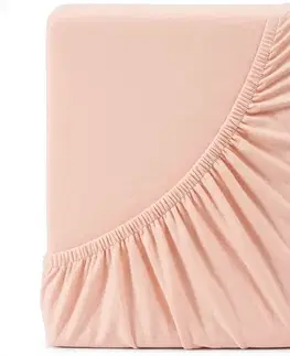 4Home Jersey prostěradlo DELUXE pudrová, 140–160 x 200 cm, 140–160 x 200 cm