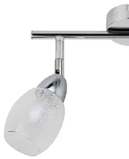 Nástěnná lampa 2X6W LED kulatá hlava chrom RICO